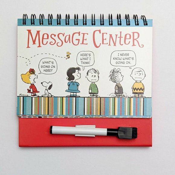 Hallmark Other - New Snoopy & Peanuts Hallmark Message Center Dry Erase Marker Board Retired